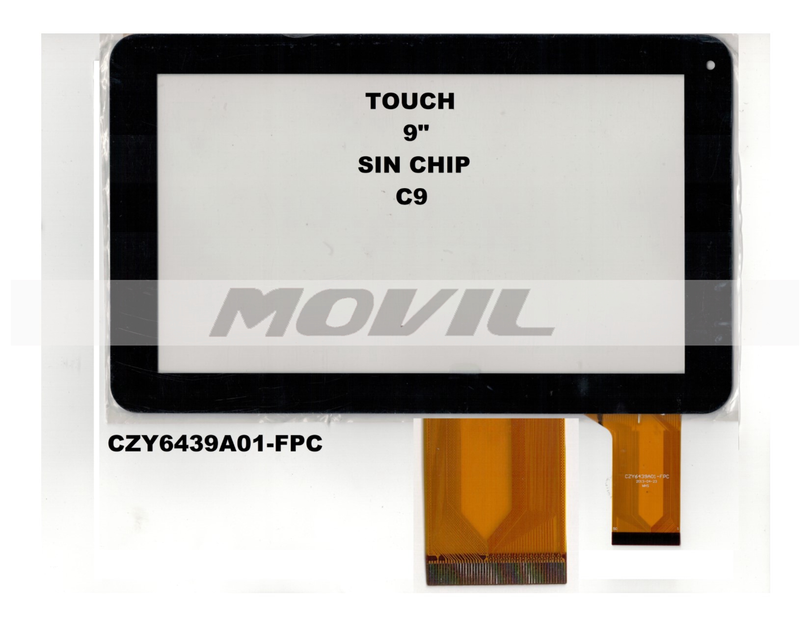 Touch tactil para tablet flex 9 inch SIN CHIP C9 CZY6439A01-FPC